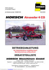 HORSCH Airseeder 4 CO Betriebsanleitung