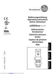 IFM Electronic efector PL20 Bedienungsanleitung