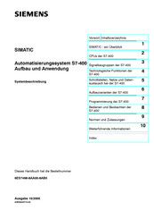 Siemens SIMATIC S7-400 Handbuch