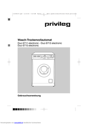 Privileg Duo 6711 electronic Gebrauchsanweisung