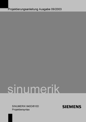 Siemens SINUMERIK 810D Handbuch