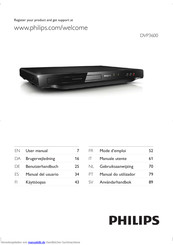 Philips DVP3600 Benutzerhandbuch