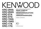 Kenwood KRC-27G Bedienungsanleitung