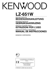 Kenwood LZ-651W Bedienungsanleitung
