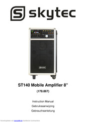 Skytec ST140 Mobile Amplifier 8 Gebrauchsanleitung