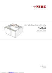 Nibe SAM 40 Installateurhandbuch