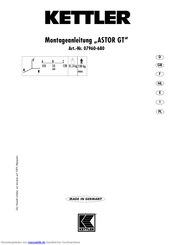 Kettler ASTOR GT Montageanleitung