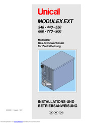 Unicail MODULEX EXT 348 Betriebsanleitung