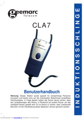 Geemarc Clearsound CLA7 Benutzerhandbuch