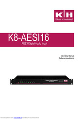 Klein + Hummel K8-AESI16 Bedienungsanleitung