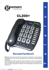 Geemarc CL200+ Benutzerhandbuch
