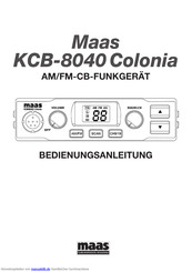 Maas KCB-8040 Colonia Bedienungsanleitung