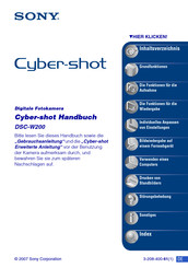 Sony Cyber-shot DSC-W200 Handbuch