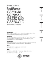 Eizo RadiForce GS520-CL Handbuch