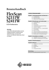 Eizo Flex Scan S2411W Benutzerhandbuch