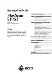 Eizo Flex Scan S1961 Benutzerhandbuch