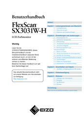 Eizo Flex Scan SX3031W-H Benutzerhandbuch