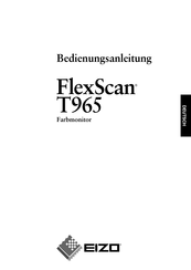 Eizo Flex Scan T965 Bedienungsanleitung