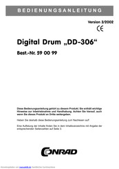 Conrad Digital Drum DD-306 Bedienungsanleitung
