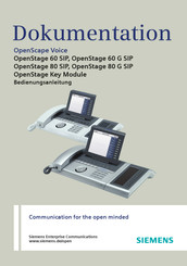 Siemens OpenScape Voice Bedienungsanleitung