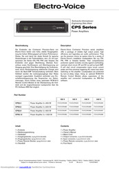 Electro-Voice CPS2.6 Bedienungsanleitung