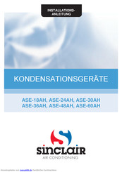 Sinclair ASE-30AH Installationsanleitung
