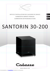 CABASSE Santorin 30-200 Betriebsanleitung