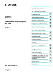 Siemens SIMATIC ET 200B Handbuch