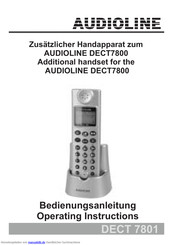 AUDIOLINE DECT 7801 Bedienungsanleitung