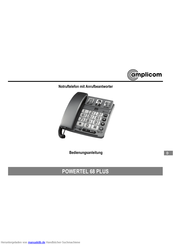 Amplicom POWERTEL 68 PLUS Bedienungsanleitung