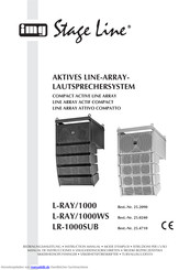 IMG STAGE LINE L-RAY/1000WS B Bedienungsanleitung