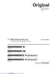 Pottinger ERNTEPROFI II Betriebsanleitung