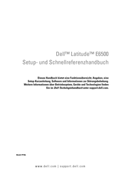 Dell Latitude E6500 Installierung Und Schnellreferenzhandbuch