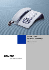 Siemens HiPath 1200 optiPoint 500 entry Bedienungsanleitung