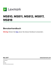 Lexmark MS817 Benutzerhandbuch