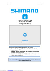 Shimano E-TUBE PROJECT Handbuch