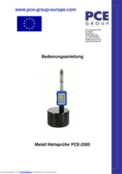 PCE 2500 Bedienungsanleitung