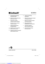 EINHELL GC-HM 40 Originalbetriebsanleitung