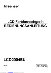 Hisense LCD2004EU Bedienungsanleitung