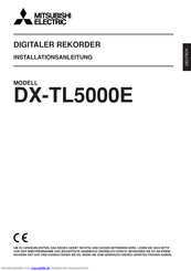 Mitsubishi Electric DX-TL5000E Installationsanleitung