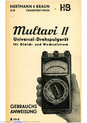 H&B Multavi II Gebrauchsanweisung