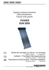 De Dietrich POWER SUN 3000 Aufdach- / Flachdach-Montageanleitung