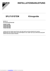 Daikin SPLIT-SYSTEM Installationsanleitung