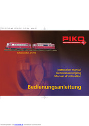 PIKO Schienenbus VT Bedienungsanleitung