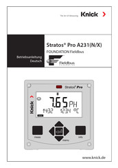 Knick Stratos Pro A231 Betriebsanleitung