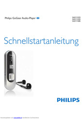 Philips GoGEAR SA011102S Schnellstartanleitung