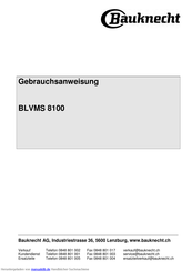 Bauknecht BLVMS 8100 Gebrauchsanweisung