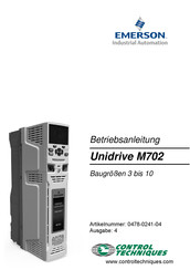 Emerson Unidrive M702 Betriebsanleitung