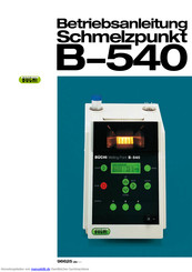 Buchi B-540 Betriebsanleitung
