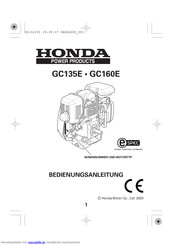 Honda GC160E Bedienungsanleitung